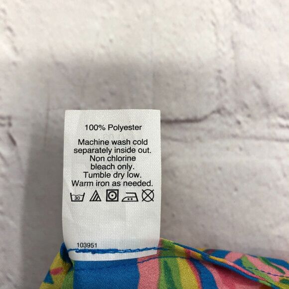 J Crew Women Hawaiian Tropical Racerback Cami Tank Top Size 4 Blouse B276 -4 - Picture 7 of 12